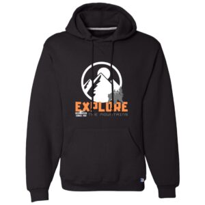 Black Dri-Power Fleece Pullover Hoodie with 