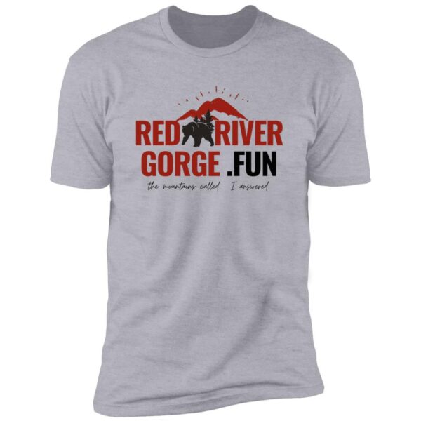Red River Gorge T-shirt featuring mountain graphic. 