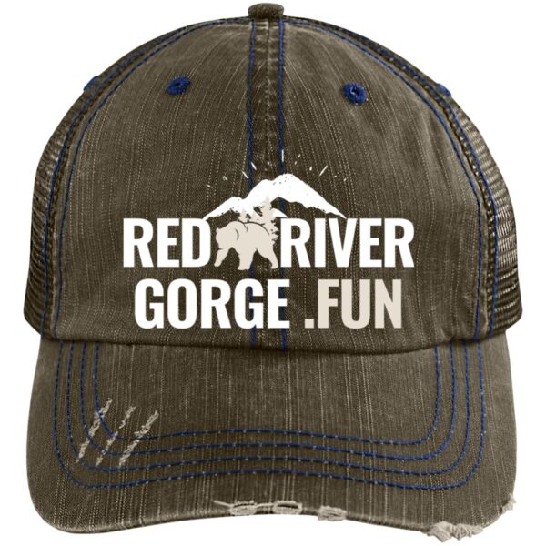 Red River Gorge.fun Distressed Unstructured Trucker Cap - Image 2