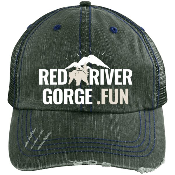 Red River Gorge.fun Distressed Unstructured Trucker Cap - Image 3