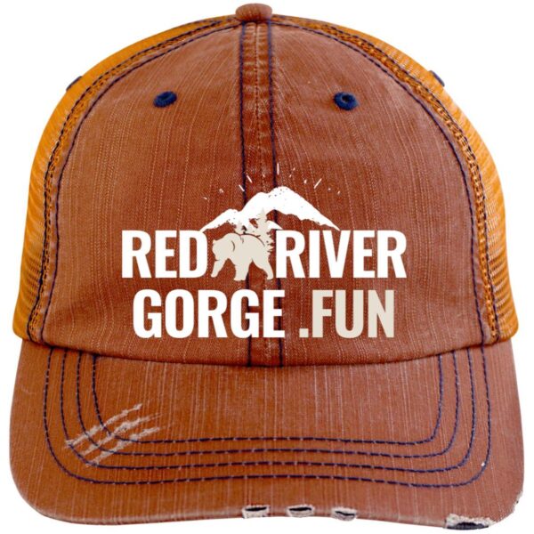 Red River Gorge.fun Distressed Unstructured Trucker Cap - Image 4